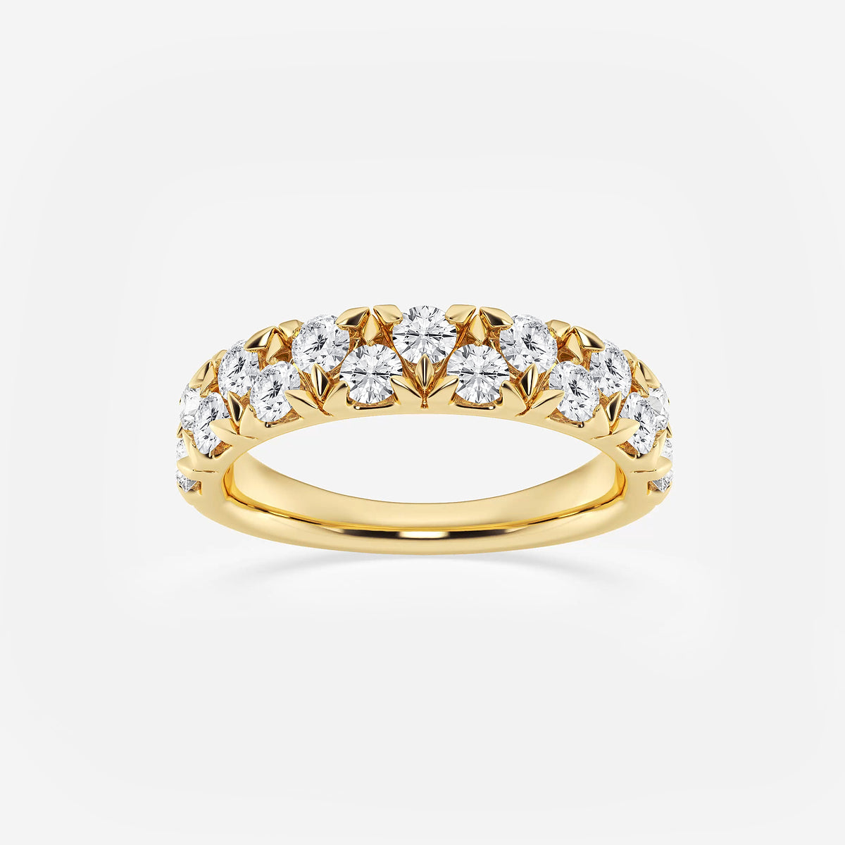 GWA114 - product video for 1 ctw Round Lab Grown Diamond Alternating Band