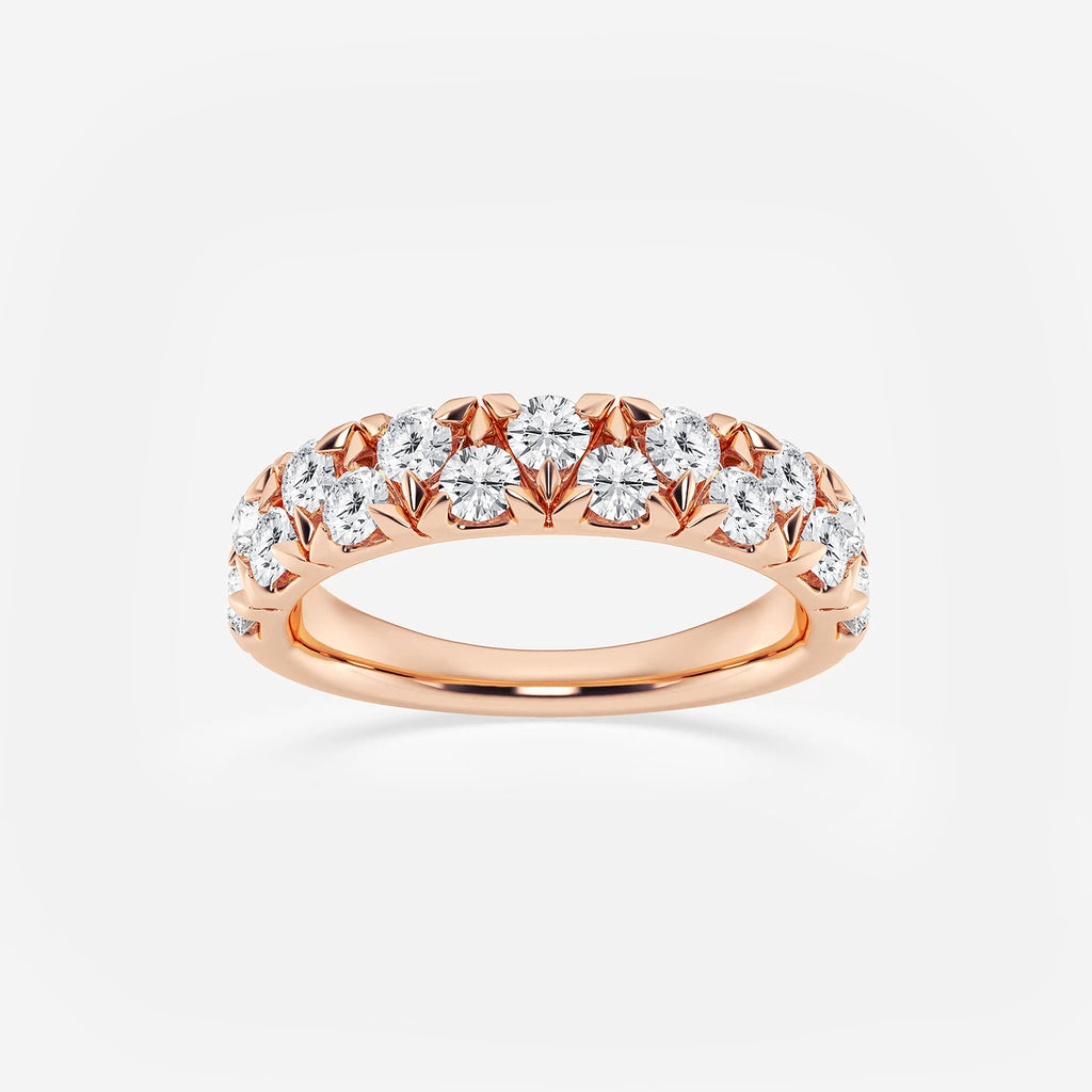 GWA114 - product video for 1 ctw Round Lab Grown Diamond Alternating Band