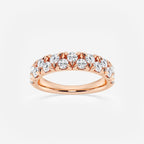 GWA114 - product video for 1 ctw Round Lab Grown Diamond Alternating Band