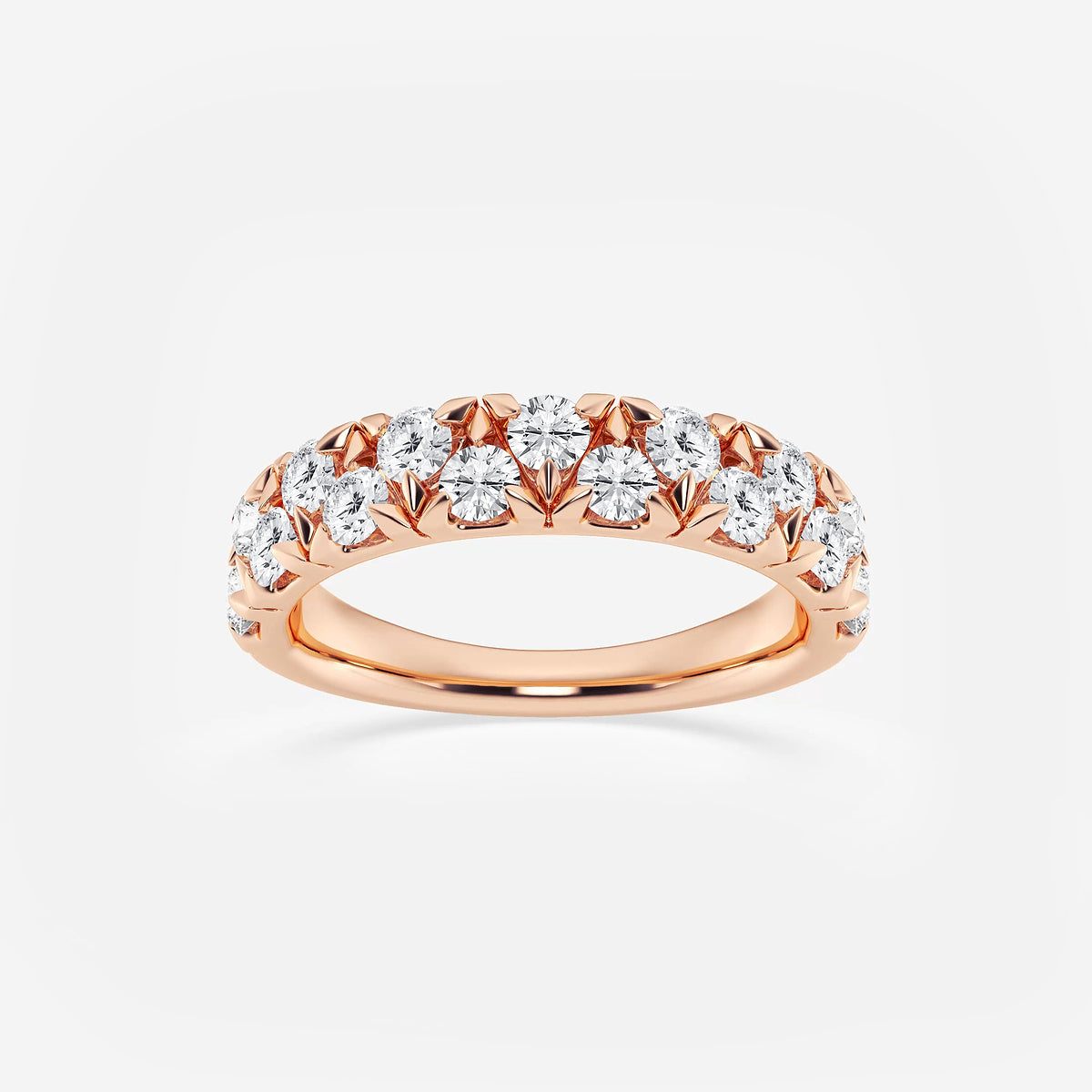 GWA114 - product video for 1 ctw Round Lab Grown Diamond Alternating Band
