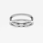 GWA115 - product video for 1/8 ctw Round Lab Grown Diamond Double Row Ring Enhancer