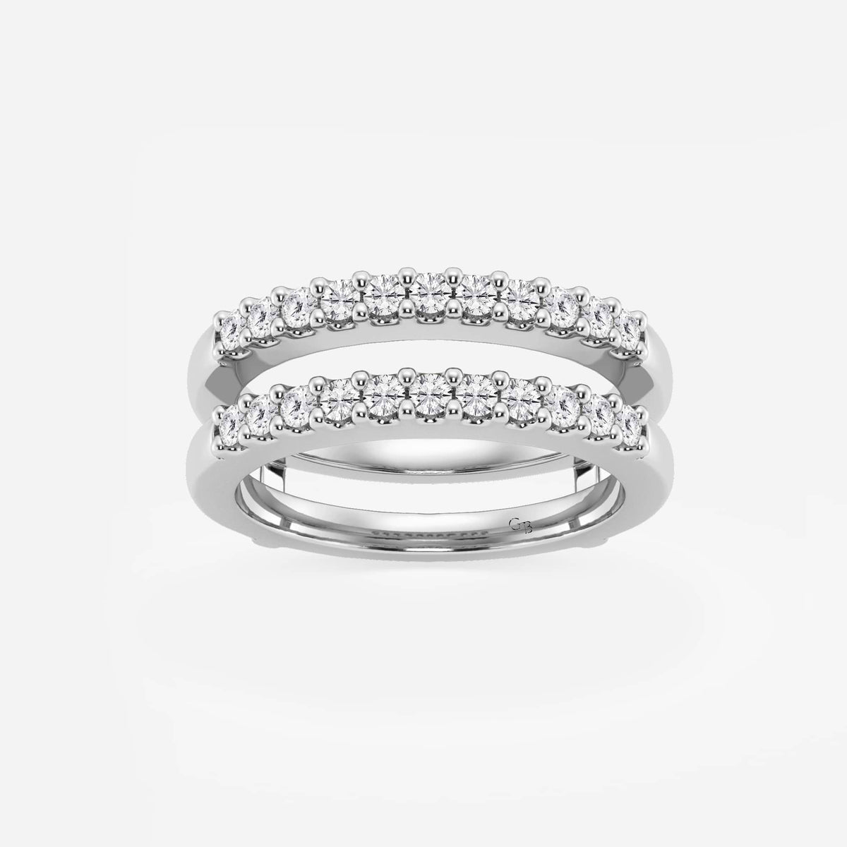 GWA115 - 1/2 ctw Round Lab Grown Diamond Double Row Ring Enhancer