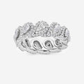 GWA116 - 2 ctw Pear Lab Grown Diamond Halo Eternity Band