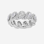GWA116 - 2 ctw Pear Lab Grown Diamond Halo Eternity Band