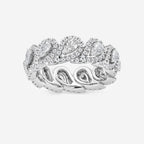 GWA116 - product video for 2 ctw Pear Lab Grown Diamond Halo Eternity Band
