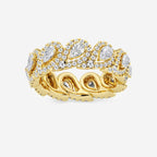 GWA116 - product video for 2 ctw Pear Lab Grown Diamond Halo Eternity Band