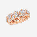 GWA116 - Additional Image 1 for  2 ctw Pear Lab Grown Diamond Halo Eternity Band