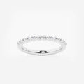 GWA117 - Alianza de boda con diamantes de laboratorio de talla redonda de 1/4 quilates (ctw) en engaste flotante