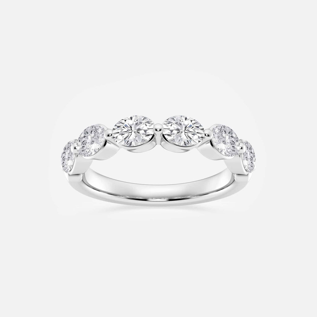 GWA118 - 1 1/2 ctw Oval Lab Grown Diamond Floating Anniversary Band