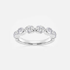 GWA118 - 1 1/2 ctw Oval Lab Grown Diamond Floating Anniversary Band