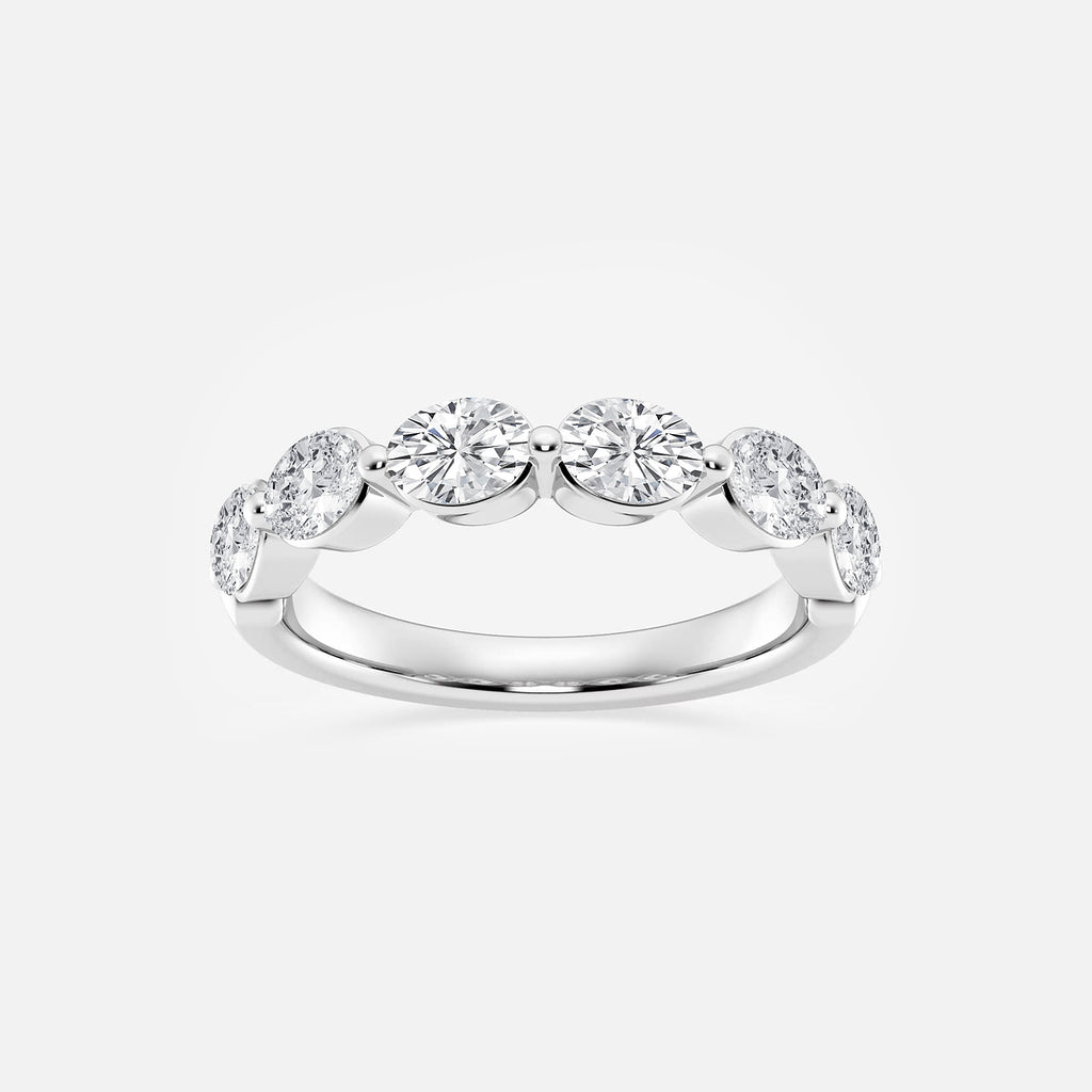 GWA118 - product video for 1 1/2 ctw Oval Lab Grown Diamond Floating Anniversary Band