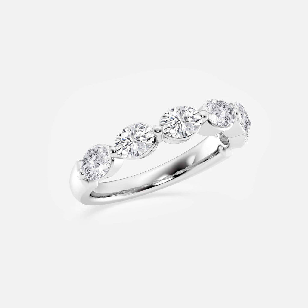 GWA118 - Additional Image 1 for  1 1/2 ctw Oval Lab Grown Diamond Floating Anniversary Band