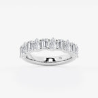 GWA119 - product video for 2 ctw Emerald and Pear Lab Grown Diamond Ten Stone Alternating Anniversary Band