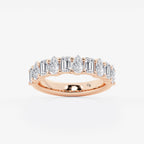GWA119 - product video for 2 ctw Emerald and Pear Lab Grown Diamond Ten Stone Alternating Anniversary Band