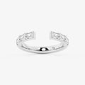 GWA120 - 3/4 ctw Emerald Lab Grown Diamond Channel Set Nesting Wedding Band