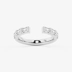 GWA120 - 3/4 ctw Emerald Lab Grown Diamond Channel Set Nesting Wedding Band