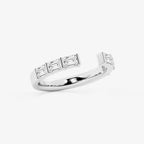 GWA120 - Additional Image 1 for  3/4 ctw Emerald Lab Grown Diamond Channel Set Nesting Wedding Band