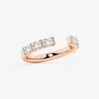 GWA120 - Additional Image 1 for  1 ctw Emerald Lab Grown Diamond Channel Set Nesting Wedding Band