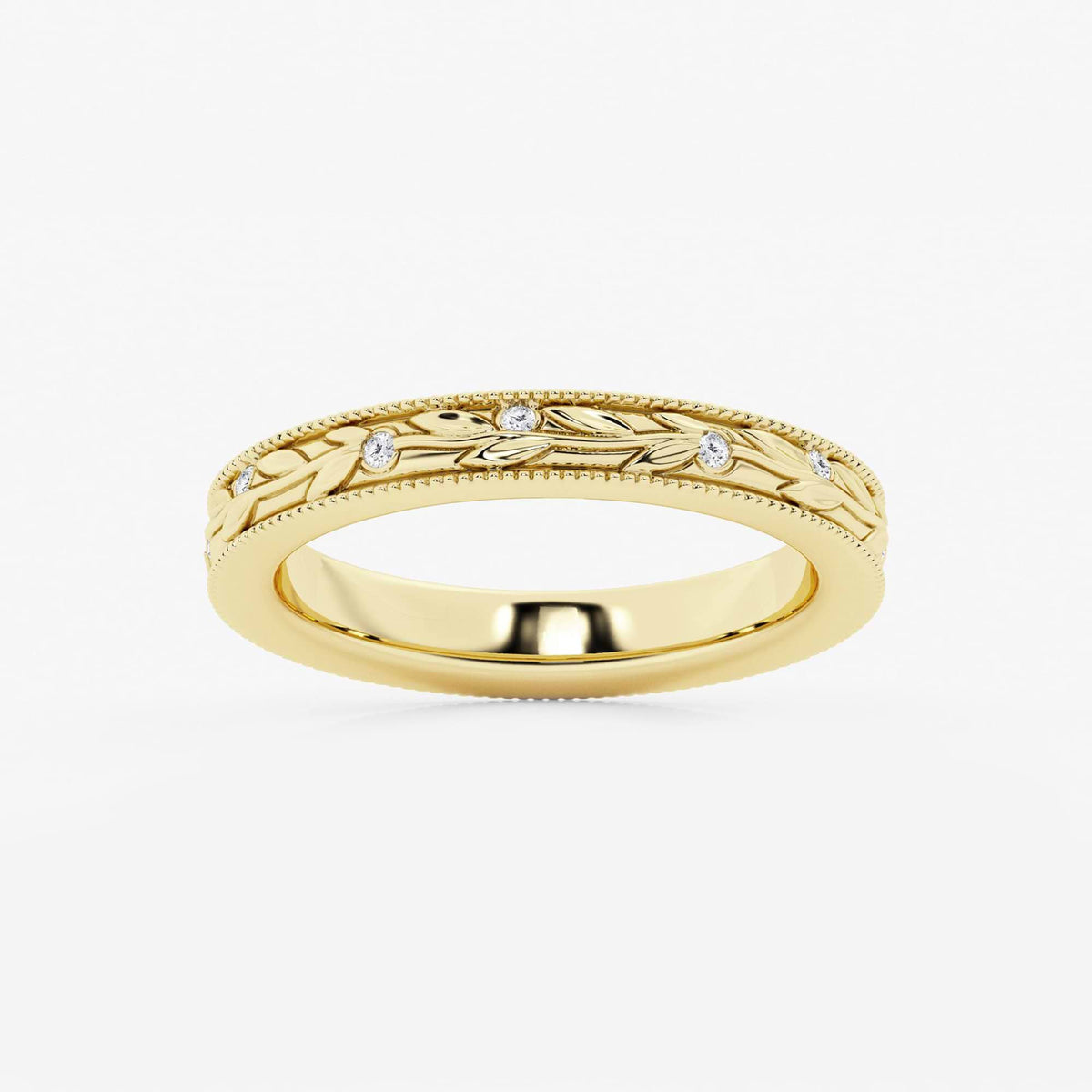 GWA122 - 1/10 ctw Round Lab Grown Diamond Wedding Band
