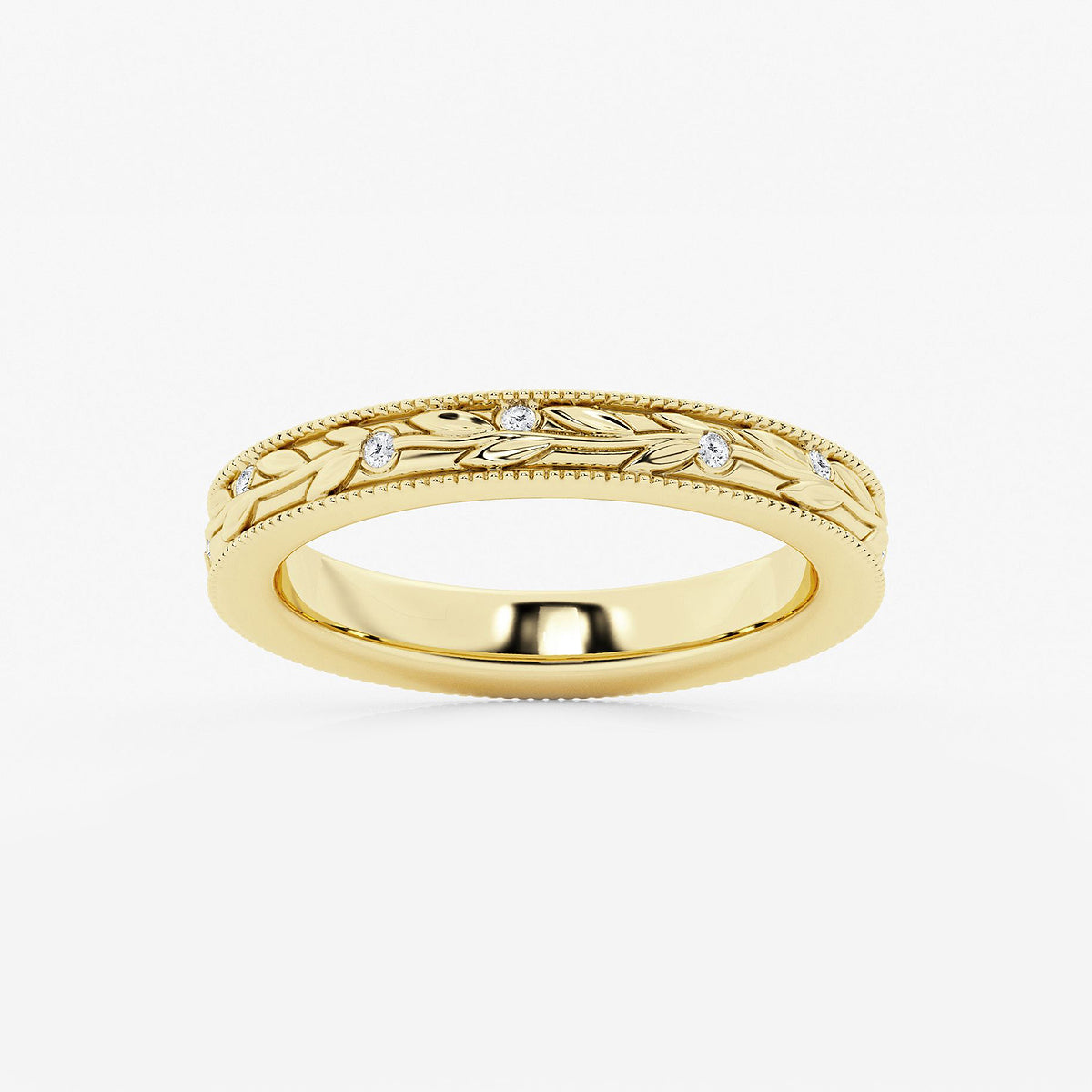 GWA122 - product video for 1/10 ctw Round Lab Grown Diamond Wedding Band