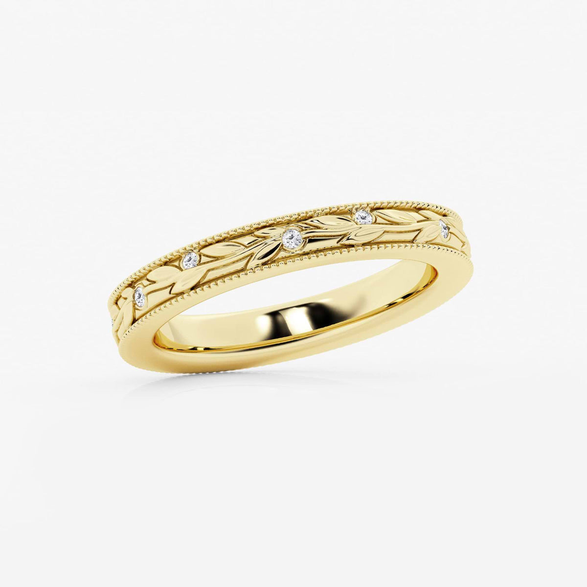 GWA122 - Additional Image 1 for  1/10 ctw Round Lab Grown Diamond Wedding Band