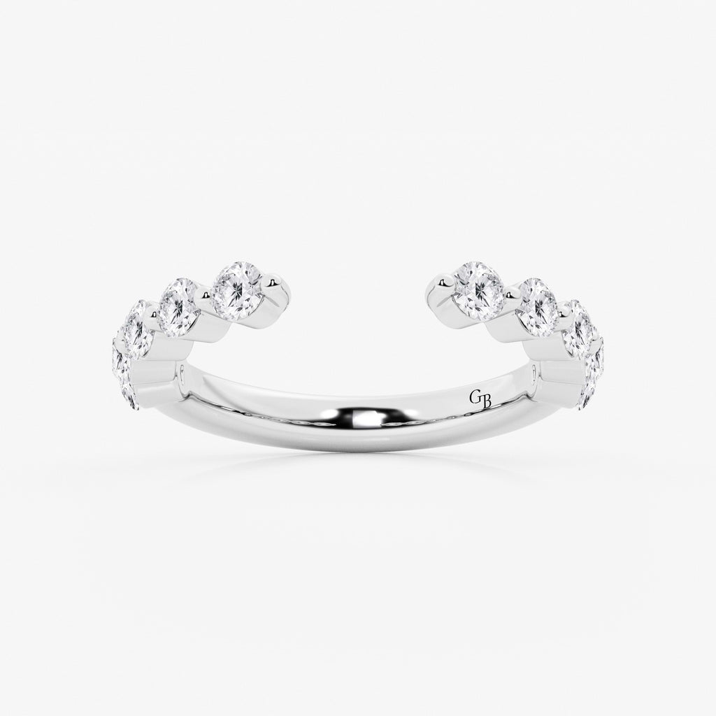 GWA123 - 1 ctw Round Lab Grown Diamond Floating Nesting Wedding Band