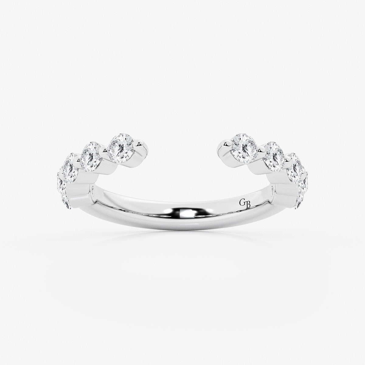 GWA123 - product video for 1 ctw Round Lab Grown Diamond Floating Nesting Wedding Band