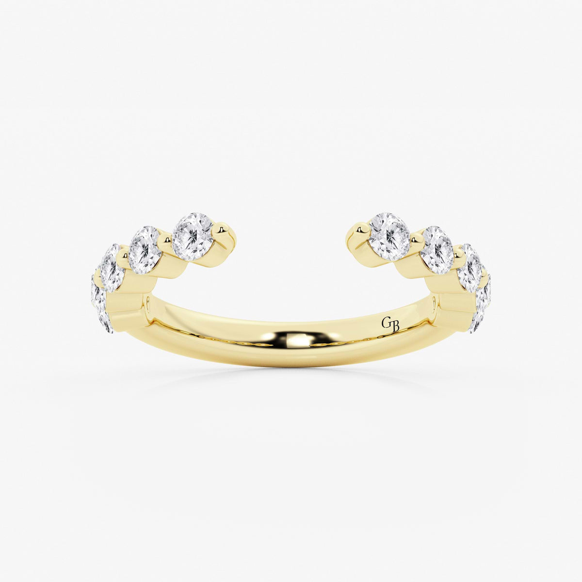 GWA123 - 1 ctw Round Lab Grown Diamond Floating Nesting Wedding Band