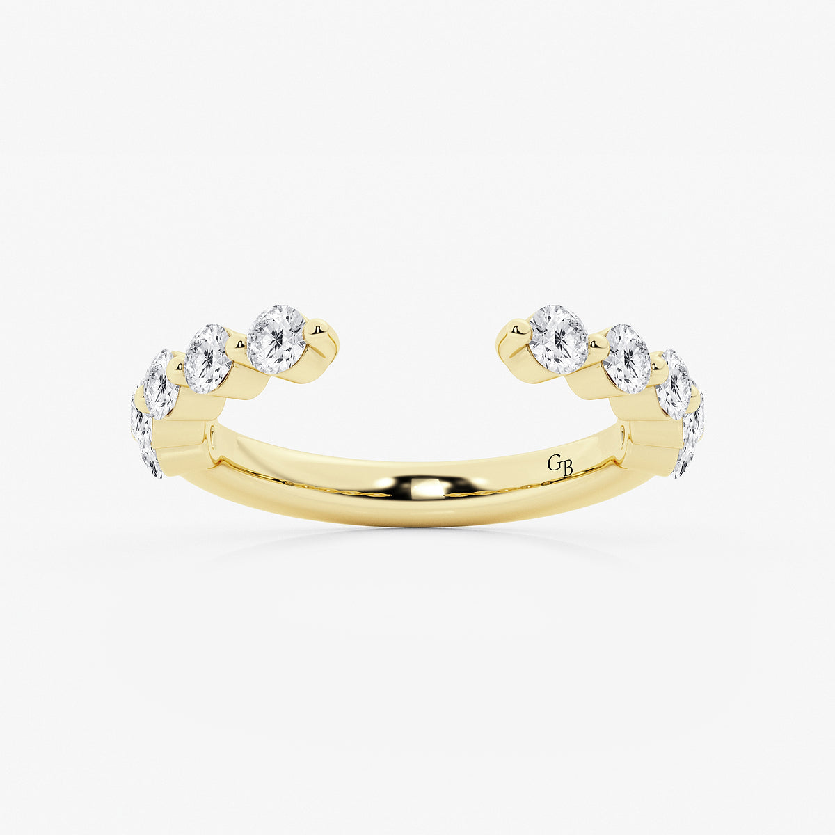 GWA123 - product video for 1 ctw Round Lab Grown Diamond Floating Nesting Wedding Band