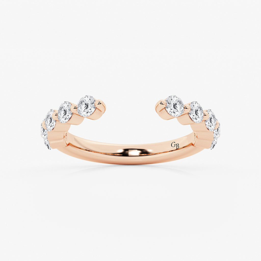 GWA123 - product video for 1 ctw Round Lab Grown Diamond Floating Nesting Wedding Band