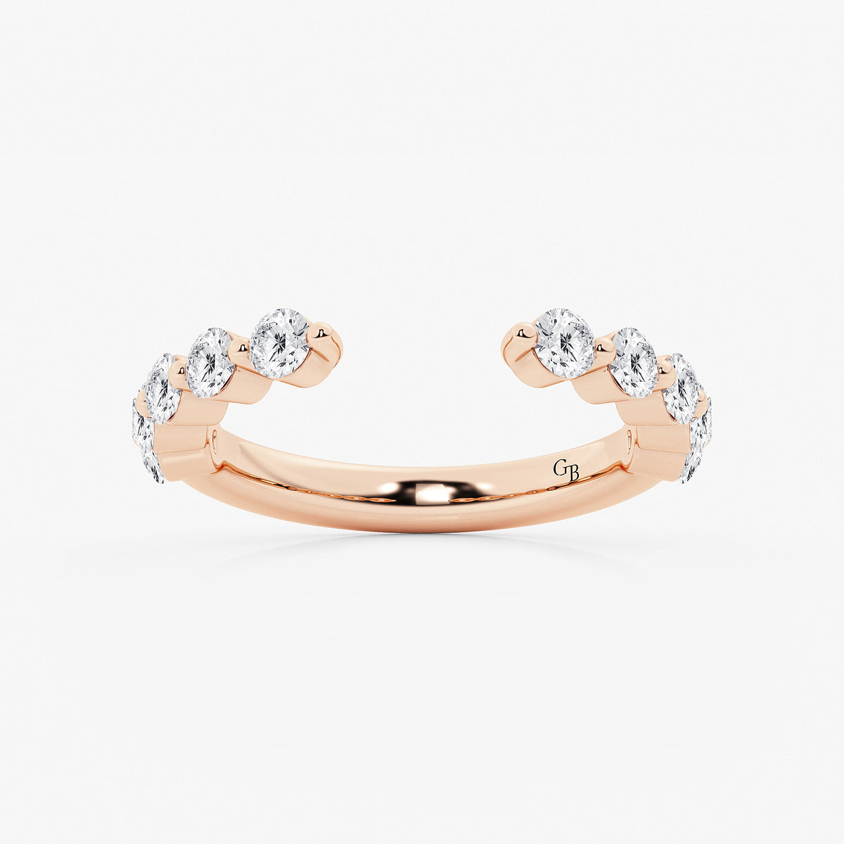 GWA123 - product video for 1 ctw Round Lab Grown Diamond Floating Nesting Wedding Band
