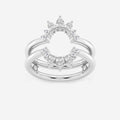 GWA124 - 1/2 ctw Pear Lab Grown Diamond Ring Enhancer