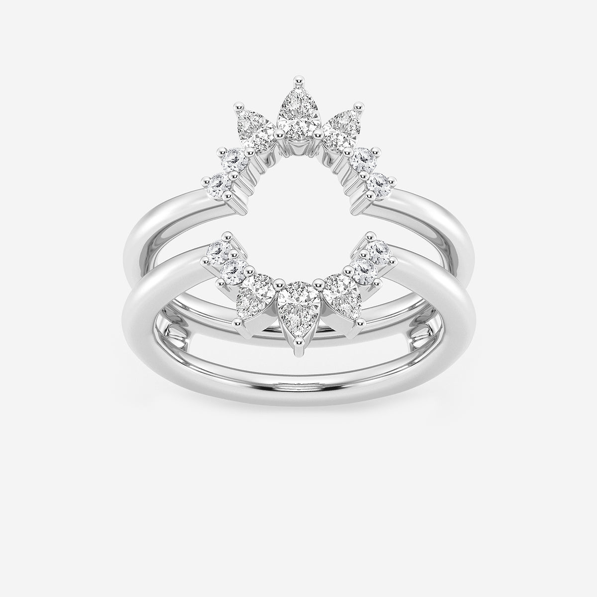 GWA124 - product video for 1/2 ctw Pear Lab Grown Diamond Ring Enhancer