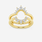 GWA124 - product video for 1/2 ctw Pear Lab Grown Diamond Ring Enhancer