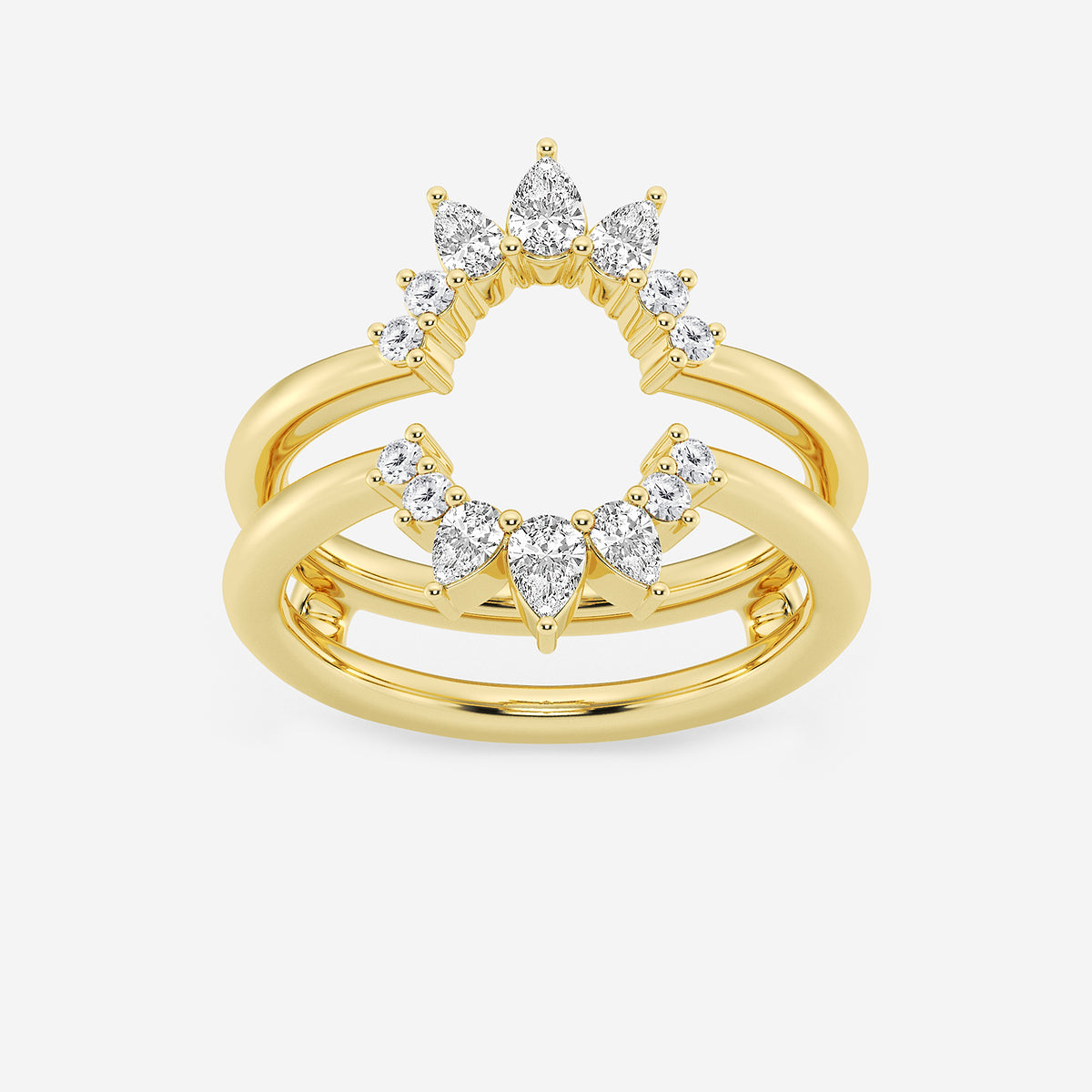 GWA124 - product video for 1/2 ctw Pear Lab Grown Diamond Ring Enhancer