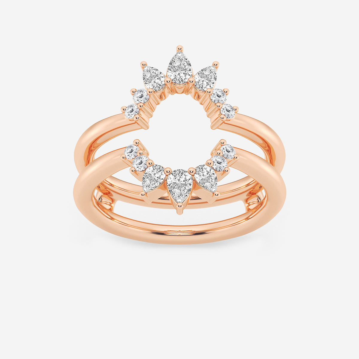 GWA124 - product video for 1/2 ctw Pear Lab Grown Diamond Ring Enhancer