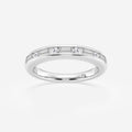GWA125 - 1/2 ctw Round and Baguette Lab Grown Diamond Alternating Nine Stone Anniversary Band