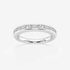 GWA125 - product video for 1/2 ctw Round and Baguette Lab Grown Diamond Alternating Nine Stone Anniversary Band