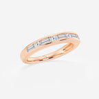 GWA125 - Additional Image 1 for  1/2 ctw Round and Baguette Lab Grown Diamond Alternating Nine Stone Anniversary Band