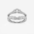 GWA126 - 1/4 ctw Round Lab Grown Diamond Crown Ring Enhancer