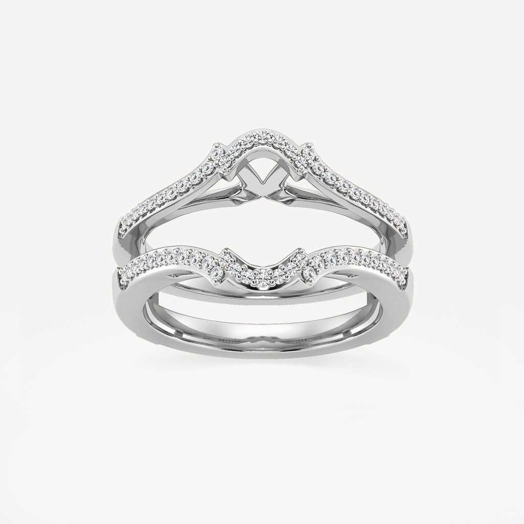GWA126 - product video for 1/4 ctw Round Lab Grown Diamond Crown Ring Enhancer