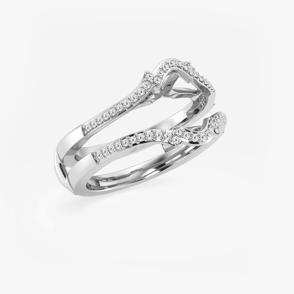 GWA126 - Additional Image 1 for  1/4 ctw Round Lab Grown Diamond Crown Ring Enhancer