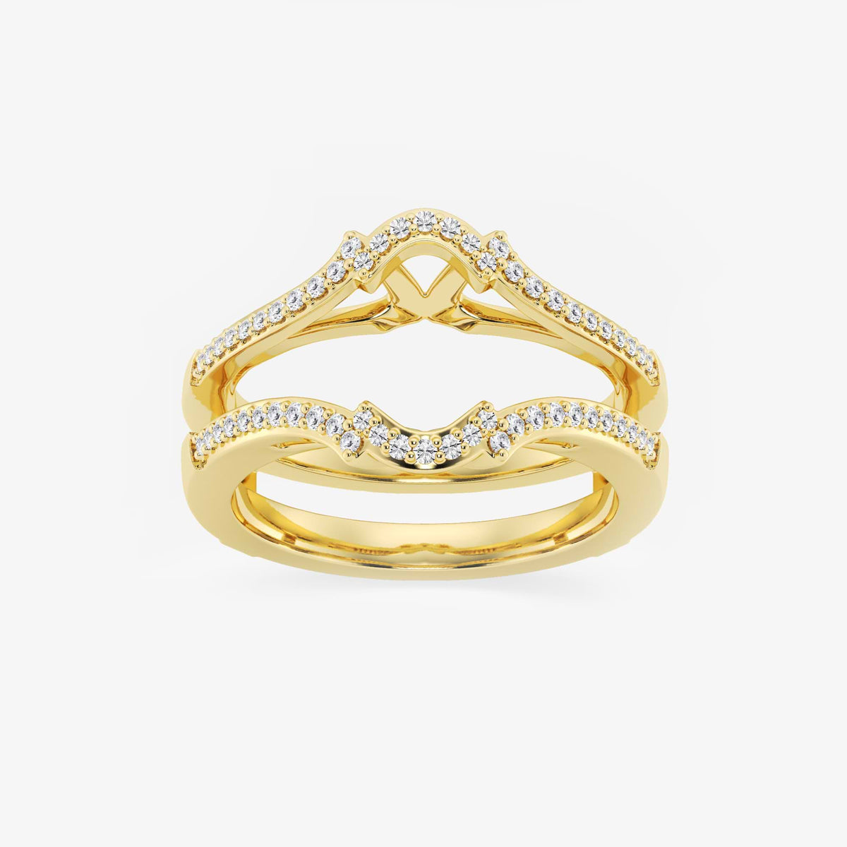 GWA126 - 1/4 ctw Round Lab Grown Diamond Crown Ring Enhancer