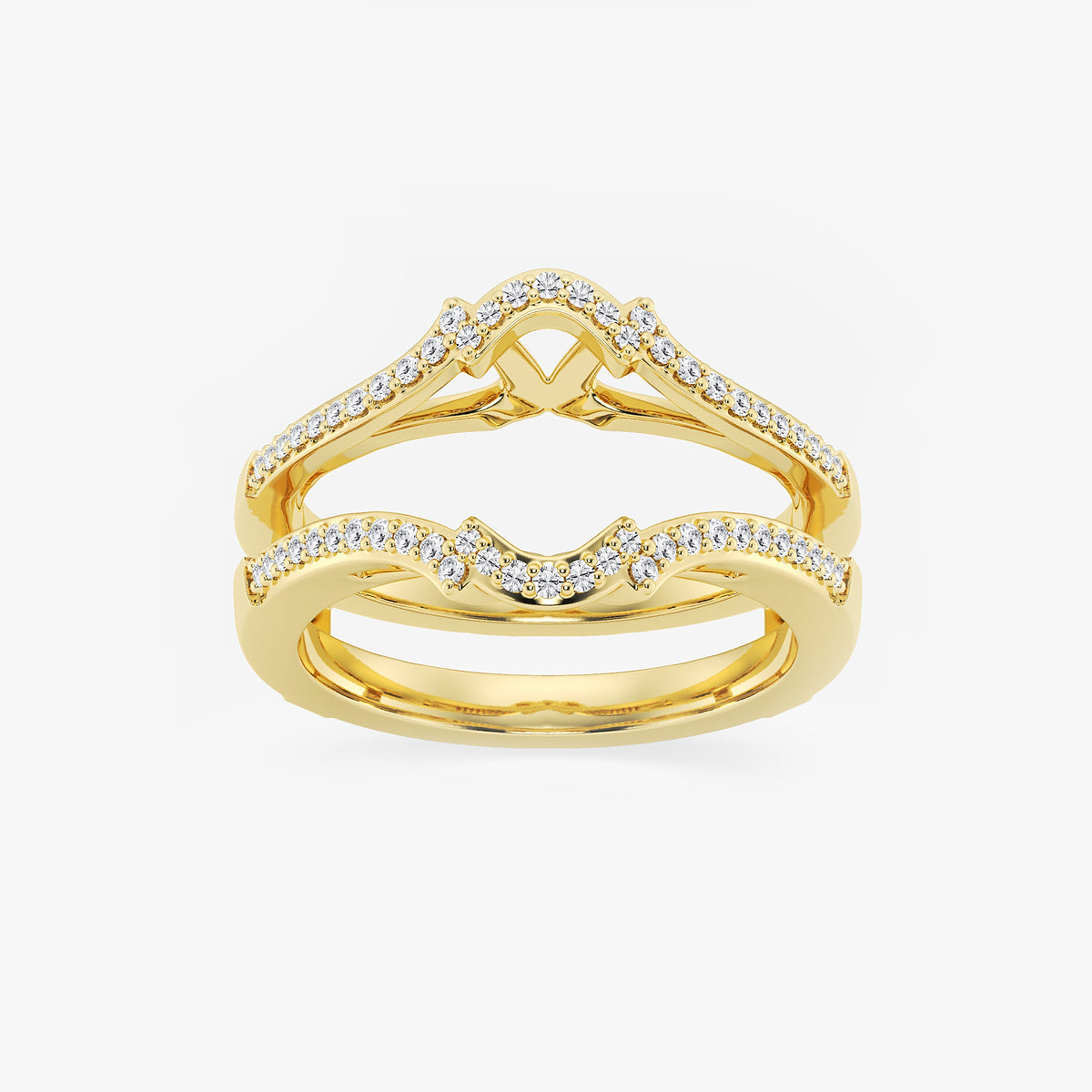 GWA126 - product video for 1/4 ctw Round Lab Grown Diamond Crown Ring Enhancer