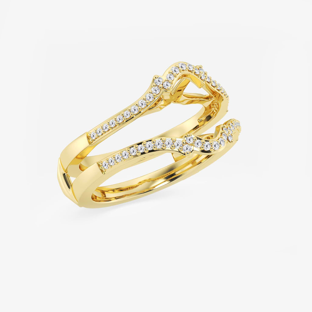 GWA126 - Additional Image 1 for  1/4 ctw Round Lab Grown Diamond Crown Ring Enhancer