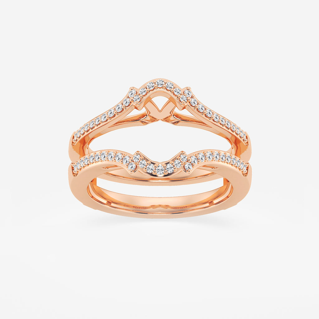 GWA126 - product video for 1/4 ctw Round Lab Grown Diamond Crown Ring Enhancer