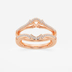 GWA126 - product video for 1/4 ctw Round Lab Grown Diamond Crown Ring Enhancer