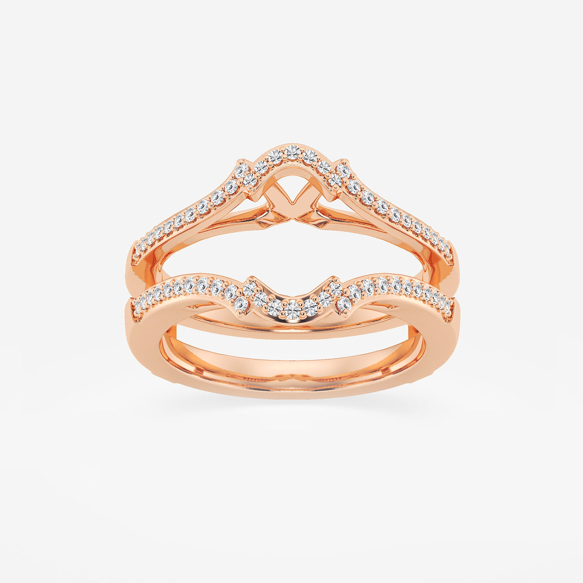 GWA126 - product video for 1/4 ctw Round Lab Grown Diamond Crown Ring Enhancer