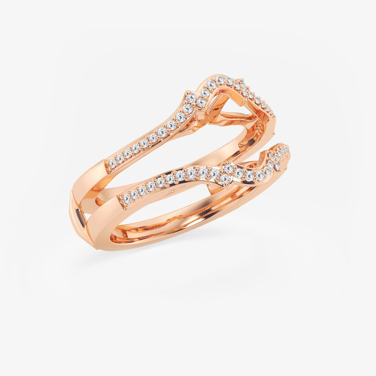 GWA126 - Additional Image 1 for  1/4 ctw Round Lab Grown Diamond Crown Ring Enhancer