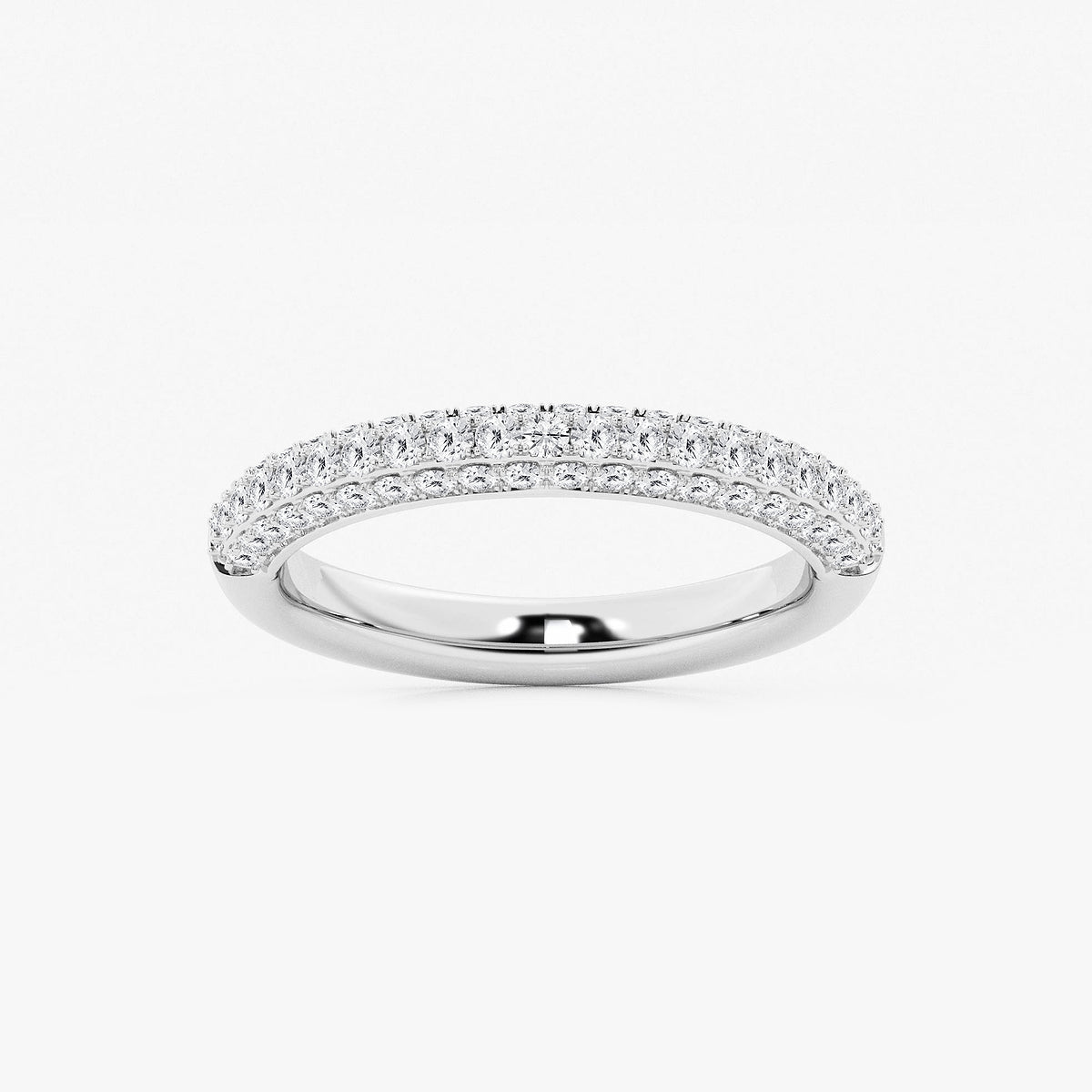 GWA127 - product video for 1/2 ctw Round Lab Grown Diamond Micro Pave Wedding Band